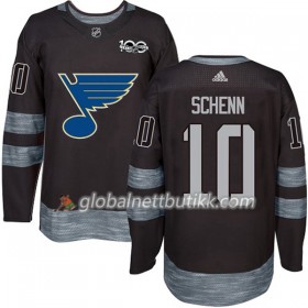 St. Louis Blues Hockeydrakt Brayden Schenn 10 1917-2017 100th Anniversary Svart Adidas Authentic - Herre